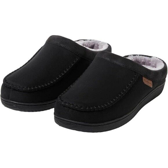 Dearfoams Other - Dearfoams Men's Memory Foam Slipper, Black, M (7-8)